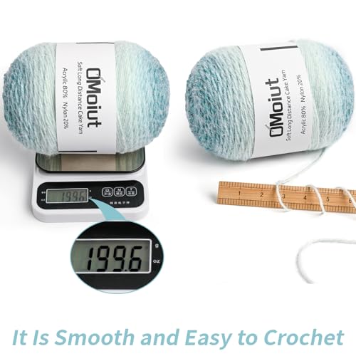 3 Pack Ombre Crochet Yarn Cake - Baby Blanket Yarn for Crocheting Soft - 20% Nylon 80% Acrylic Amigurumi Yarn - 570g/20.1oz Gradient Yarns for Crocheting &Crafts(3 Greenish Yellow) - color: 3 Greenish Yellow