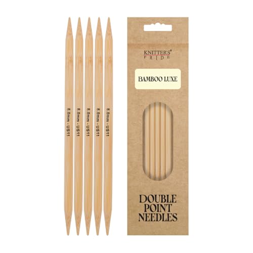 Knitter’s Pride Bamboo Luxe Double-Point Needle 8""(20cm) - US 11(8mm) - size: 8.00mm