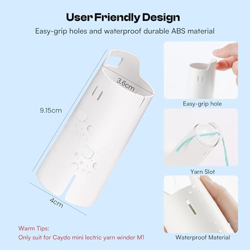 Caydo 30pcs Reusable Yarn Cake Tubes for Our Electric Yarn Winders, White | Keep Perfect Cake Shape, Stackable Tube for Tidy Yarn Storage, Practical Knitting & Crochet Accessory Tool for Craft Lovers - color: Yarn Ball Tube