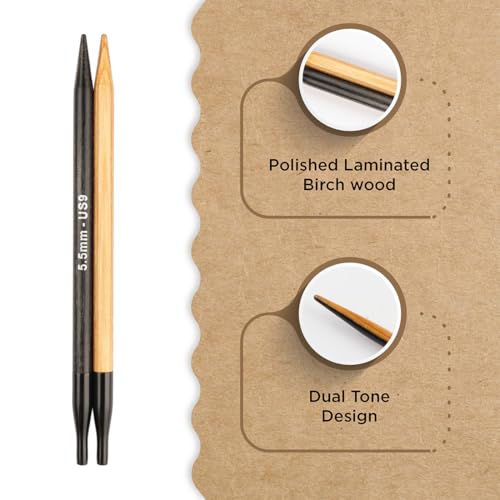 Knitter’s Pride Day & Nite Interchangeable Needle 5""(13cm) - US 9 (5.5mm) - size: 5.50mm