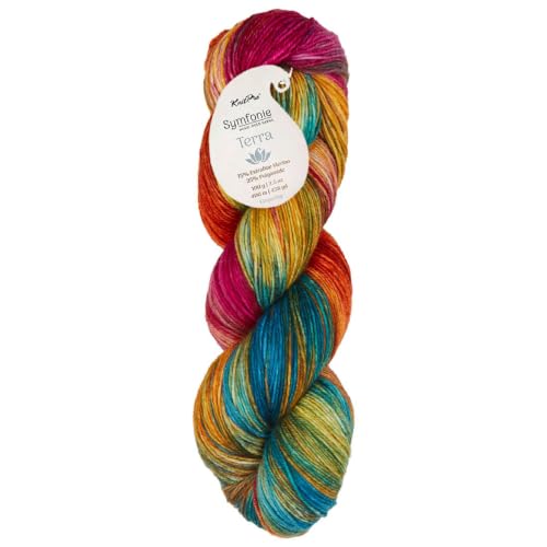 KnitPro Symfonie Fingering Weight Merino Wool Yarn 100g, Dragon Vine | 75% Extrafine Merino & 25% Polyamide, 438yds, OEKO-TEX Certified, Superwash, Colorfast, #1 Yarn Skein for Knitting & Crochet - color: Dragon Vine