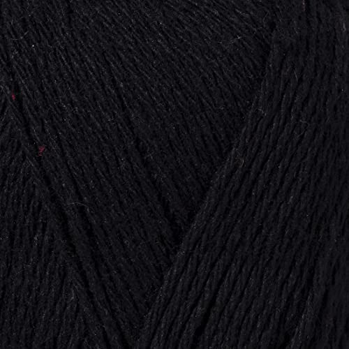 Re-Cotton Knitting Yarn 3X 100g / 3.52oz (Black, 3 Pack) - color: Black