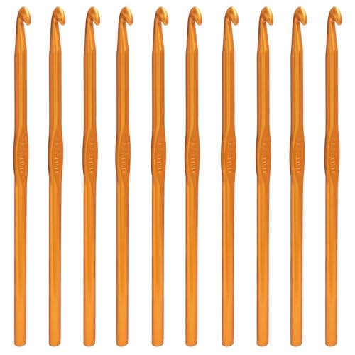 Bivethoi Aluminum Crochet Hook 5.5mm, 20 Pcs | Knitting Needles, Bulk Set, For Craft Yarn, For Beginners - size: 5.5mm