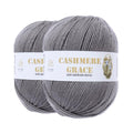 100% Pure Natural Merino Wool Yarn (4ply) - Each Ball 3.5 OZ/Approximately 320 Yards - Hand-Knitting/Crochet/Knitting - Soft and Non-irritating [2 Ball Set] (Dark Gray) - color: Dark Gray
