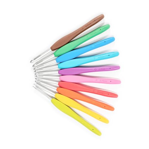 Clover 3672 Amour Crochet Hook Set, 10 sizes
