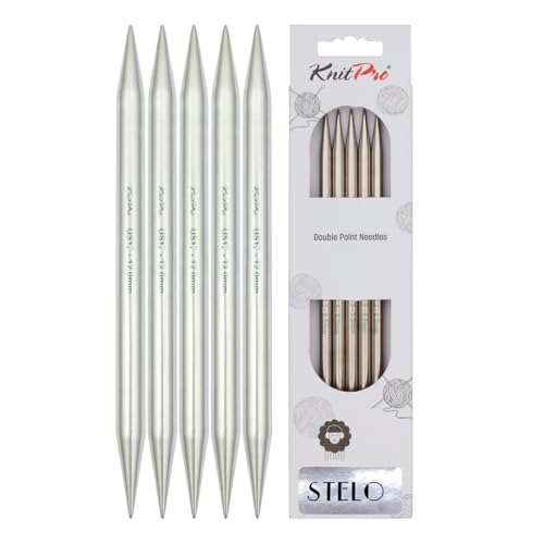 KnitPro Stelo Double-Pointed Needles 8" (20cm) | US Size 17 (12mm) - size: US Size 17 (12mm)