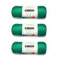 Caron Simply Soft Yarn for Crocheting & Knitting, Kelly Green, 3-Pack | #4 Worsted Medium, Soft 100% Acrylic Yarn for Crochet, Knitting, Blankets and Crafts, 315 Yards, 170.1g/6oz per skein - color: Kelly Green, style: Simply Soft