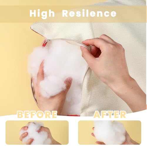 Woanger 8.8pound/ 140oz Polyester Polyfill Stuffing for Stuffed Animals Pillow Cushions Soft Cotton Poly Fiberfill Stuffing High Resilience Fiber for Couch Making Fluff Crafts Home Decors - size: 8.8 Pound/ 140oz