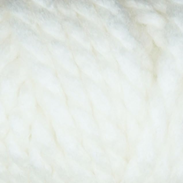 Estako Cozy Thick & Quick Yarn, 20% Wool 80% Acrylic, Bulky, White, 4-Pack | chunky, soft, hand knitting, blankets, crocheting, weight 6, 400 g, 260 yds, scarves, sweaters, hats - color: 50187 - White, size: 4 Skeins