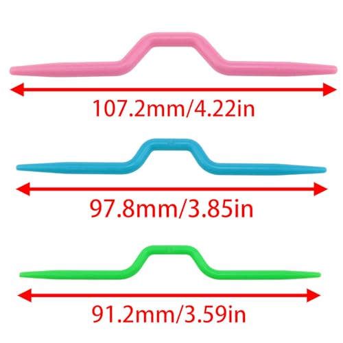 Xhziy 28 Pcs Cable Needles for Knitting, Multicolor Stitch Holder Set | Smooth Plastic, U Shaped and Curved Designs, Assorted Sizes for Sweaters, Socks, Scarves, and Yarn Crafts