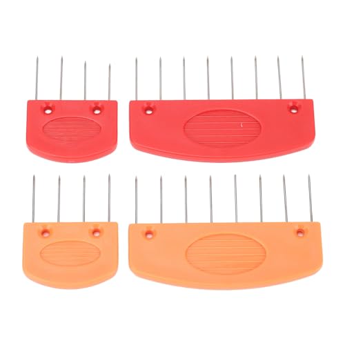 Knit Blocking Comb, Stainless Steel and Plastic Knit Blocking Pins with Storage Box, for Wool Cotton Yarn Knitting Projects at Home Studio
