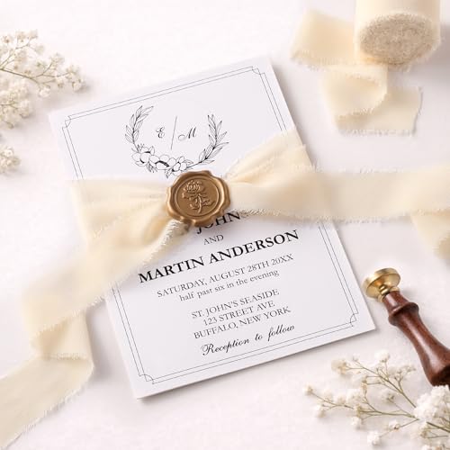 DORIS HOME Handmade Frayed Fringe Chiffon Ribbon 1" x 21Yd Nude & Ivory | Fabric Ribbon, For Flower Bouquet/Gift Wrapping/Wedding Invitations/Party Decorations - color: Nude and Ivory