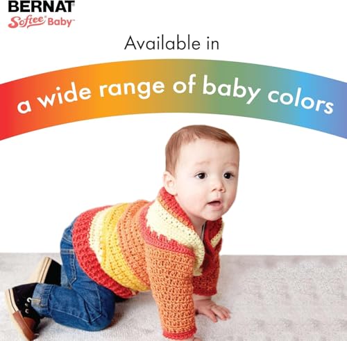Bernat Softee Baby Yarn, 5 oz, Gauge 3 Light, Grass Green - color: Grass Green, size: 1 Pack, style: Softee Baby