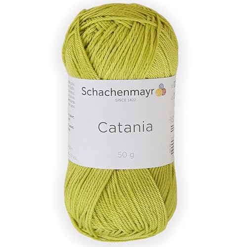 1 Skein/Pack Schachenmayr (SMC) Catania Originals Yarn, Each Ball 1.76 Oz (50gr) / 136 Yards (125 m), 100% Mercerized Cotton for Knitting and Crochet Yarn, Sport Weight, 245 - Anise - color: 245 - Anise