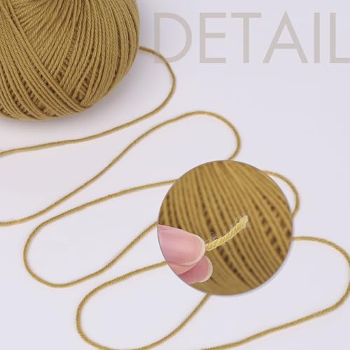 NICEEC 3 Skeins Soft Merino Wool Yarn- Ginger | Soft & Warm, Finger Weight, Woolen Yarn for Crochet & Knitting, Total 5.3oz/606yds - color: Ginger