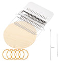 Knit Patch Kit - PatchMaker 2.0 Kit, Mini Darning Loom, Sewing Craft Supplies, Knitting Kit for Beginners, Patchwork Weaving Tool Set for Quickly Sewing Repair on Jeans, Socks and Clothes (14 Hooks) - size: 14 Hooks