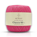 S Sensy Classic Size 10- Mercerized Giza Cotton #0 Lace Yarn Pink 618 Yards - color: Pink, size: 1 Skein