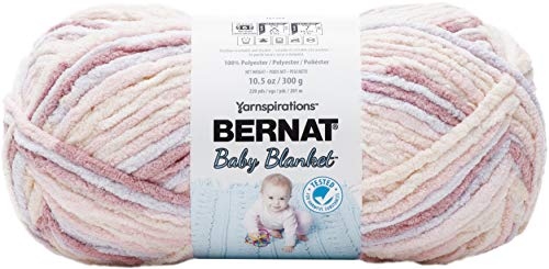 Bernat Baby Blanket Big Ball Yarn-Raspberry Kisses