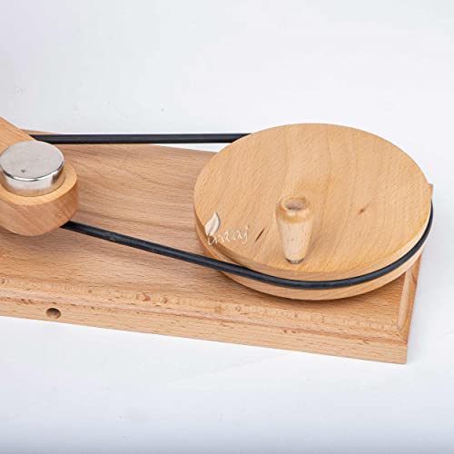 Beechwood Yarn Winder and Swift Set, Wooden Hank to Cake Kit | Matched beech ball winder and umbrella swift, everything needed to wind hanks into center-pull cakes. - color: Beechwood, size: Winder + Swift Set