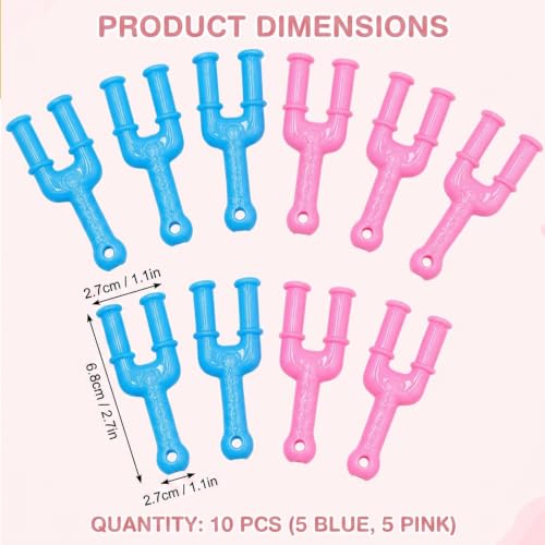 Njiwkiw 10Pcs Rubber Band Bracelet, Hook Tool with Y-Shaped Mini Weaving Bands, Professional Plastic Slingshot Hook for DIY Jewelry Making, Crafting Rubber Band Bracelets and Necklaces
