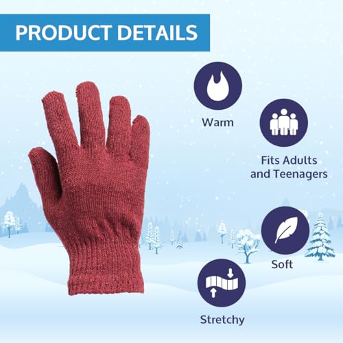 Yacht & Smith Wholesale Beanie and Glove Winter Bulk Kit, Kids Adults Bulk Sets, Homeless Donation Shelters - color: Mens Hat Glove Set