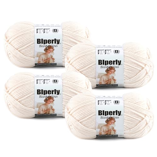 Skinny Chenille Yarn for Crocheting, #2 Brown Thin Baby Blanket Plush Yarn | 4 Pack of 158 Yds, 1.7 Oz Sport Fingering Weight Fine Yarn, Soft Fluffy Velvet Yarn for Crochet knitting Blankets, Amigurumi - color: Khaki