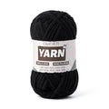 Fluffy Chunky Chenille Crochet Yarn, Baby Yarn for Crocheting Soft Blanket, Bulky Velvet Yarn (100g/54.8yds), Plush Amigurumi Yarn for Knitting Crafts, Scarves, Puzzle (Black) - color: Black