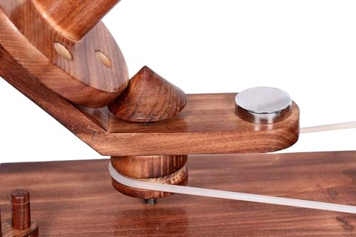 Premium Wooden Yarn Swift Winder – Handcrafted Hardwood Skein & Hank Holder with Heavy Duty Base | Smooth Rotation Wool Ball Winder for Knitting & Crochet Enthusiasts (Antique Wooden Winder) - color: Antique Winder