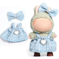 AICase for 17cm Doll Clothes/Outfit,Clothes Set for 17cm Doll,2 Piece Set Premium Luxury Chic Dress Clothing, Girls Stylish Adorable Dolls Clothes Accessories_2 - style: Sky blue