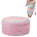 3 Skeins 541 Yard Wool Yarn Cake Mohair Wool Acrylic Fuzzy Hand Spun Yarns Soft Mohair Knitting Fuzzy Yarn for Knitting and Crocheting DIY Hats Scarves Sweaters Blankets Scarves Shawls - color: Mixed
