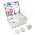 RuWfpz Doll Joints for Amigurumi Crochet 35mm 20 Sets Plastic White 1-3/8" | Add More Flexibility, Toy Safety Joints for Stuffed Animals, Movable Amigurumi Crafts Teddy Bear Joints for Arm Leg Neck - size: 35 mm