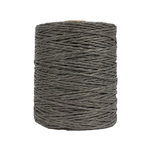Nature's Cotton Raffia Fibre Summer Sun Hat & Accessory Kit - Dark Gray, 280m/306yds - color: Dark Gary