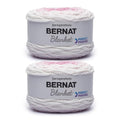 Bernat Blanket Perfect Phasing Soft Crochet Yarn, Petal 2-Pack | #6 Super Bulky Yarn, 100% Polyester, Soft Crochet Yarn for Blankets, Knitting & DIY Crafts, 220yds, 300g/10.56oz per skein - color: Petal, style: Blanket Perfect Phasing