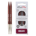 KnitPro Dreamz Interchangeable Circular Needles 5" (13cm) | US Size 10.75 (7mm) - color: Burgundy Rose, size: US 10.75 (7.00mm)