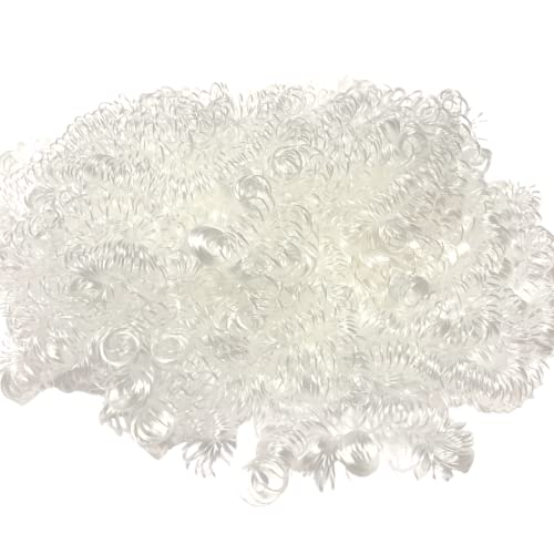 Linpeng Crafts, Curly, Doll Making Supplies, Clown Hair 2oz, White, (BC79) - color: White