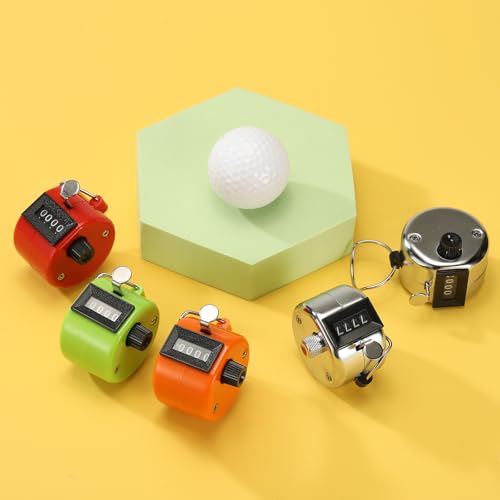 Pitch Counter Clicker, Number Clicker for Counting Mechanical Hand Tally Counter for Golf - Fishing - Coaching - color: Green