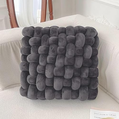 Velvet Chunky Yarn Bulky Giant Arm Knitting Yarn, Super Soft Tubular Weight Jumbo Ya rn,DIY Crochet Hand Knitting Thick Yar n for Blanket,Pet Bed, Rugs Pillow,Handbag(2.2lb-Dark Gray) - color: Dark Gray, size: 2.2lb