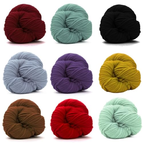 Revolution Fibers | Premium Super Bulky Merino Yarn | 100-Grams of 100% Wool Yarn Chunky Weight, Thick Wool Yarn for Knitting, Crochet, Baby Blanket, Dyed, Felting, Weaving (Mulberry) - color: Mulberry