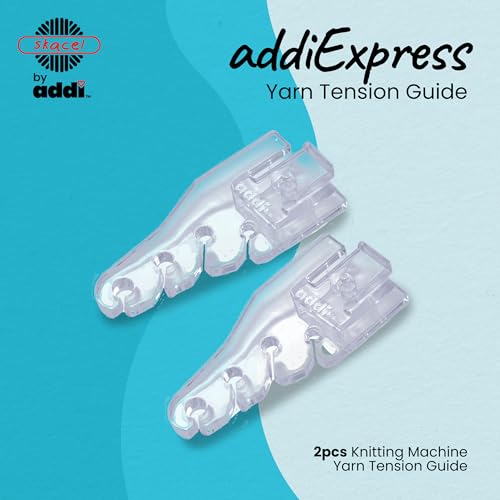 skacel by addi Knitting Machine Yarn Tension Guide for addiExpress King Size and Pro Machines, Clear Yarn Tensioner Tool