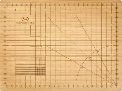 Genuine Fred The Obsessive Chef Bamboo Cutting Board 9-inch by 12-inch