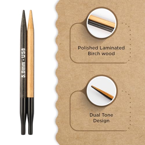 Knitter’s Pride Day & Nite Interchangeable Needle 5""(13cm) - US 8(5mm) - size: 5.00mm