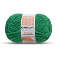 OMoiout Chunky Chenille Yarn for Crocheting, Soft Baby Blanket Yarn, #7 Super Bulky, Chunky Knit Blanket Crochet Yarn, 7 oz/109.4 yds Fluffy Velvet Amigurumi Yarn(Green) - color: [Green]