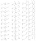 Clear Nose Stud Piercing Retainer Plastic Body Jewelry Lip Helix Septum | Eyebrow Belly Cartilage Bioflex Industrial Bar L-Shape Invisible Flat Back Earring for Women Men Sport Surgery Work - style: 60pcs-18G(1.0mm)-Flat Top