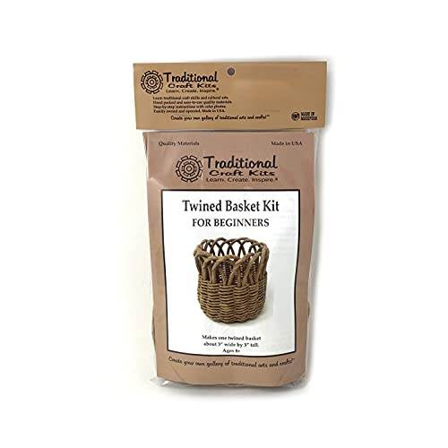 Traditional Craft Kits - Beginner Basket Kit - Set of Four: Coil, Plaited, Twined, Wicker