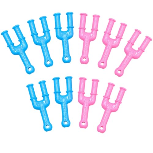 Njiwkiw 10Pcs Rubber Band Bracelet, Hook Tool with Y-Shaped Mini Weaving Bands, Professional Plastic Slingshot Hook for DIY Jewelry Making, Crafting Rubber Band Bracelets and Necklaces