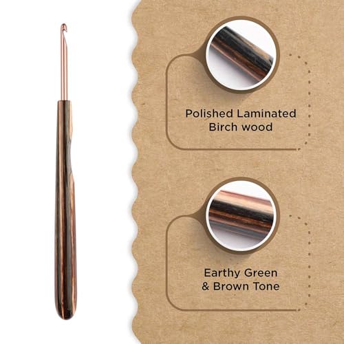 Knitter’s Pride Terra Single-Ended Crochet Hook US E(3.5mm) - size: 3.50mm