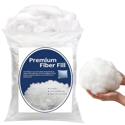 Bupete 2.6lb/41.6oz Polyfill Stuffing, (1.8oz~4.18lb) Pillow Stuffing | Pillow Filling Stuffing for Couch Pillows, Stuffing for Pillows, Fiber Filling Stuffing, Polyester Fiberfill Stuffing - color: White 41.6oz