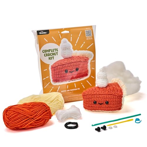 Bucilla, Complete Crochet Kit, Patty the Pumpkin, 5" - color: Patty the Pumpkin