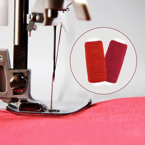 22PCS Elastic Thread for Sewing Machine 0.6mm, 20m Elastic Sewing Thread for Sewing Machine for Shirring,Serger,Overlock Machines Quilting Knitting,Weave,DIY