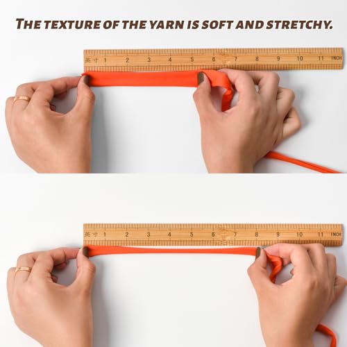(800g/228yds) T Shirt Yarn, Soft Tshirt Crochet Yarn for Crafts and DIY Knitting Crocheting Cloth/Bag/Basket/Coaster, 100% Polyeste Elastic Fabric Chunky Thick (Burgundy) - color: Burgundy